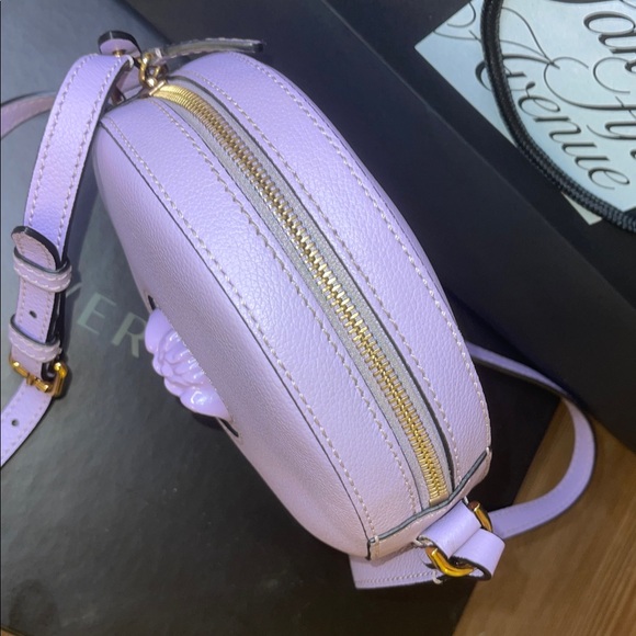 Versace Light Lavender Round Crossbody Bag - Picture 4 of 7